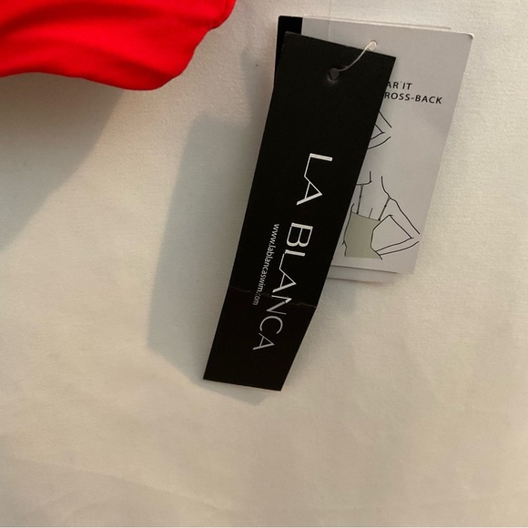 LA Blanca Bikini Swim Top Red - Picture 3 of 7